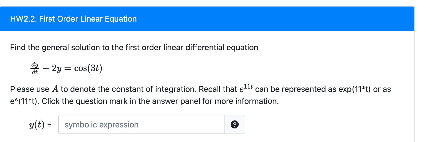 Solved Solve The First Order Linear Differential Equation 1711