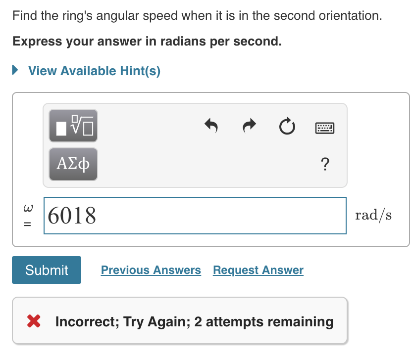 A Circular Ring With Area 4 45 Cm Is Carrying A Chegg Com