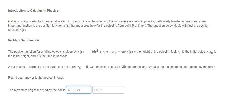 Solved Introduction to Calculus in Physics: Calculus is a | Chegg.com