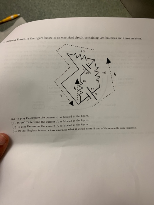 Solved Shown in the figure below is an electrical circuit | Chegg.com