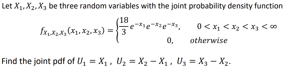 Solved Let X1,X2,X3 be three random variables with the joint | Chegg.com