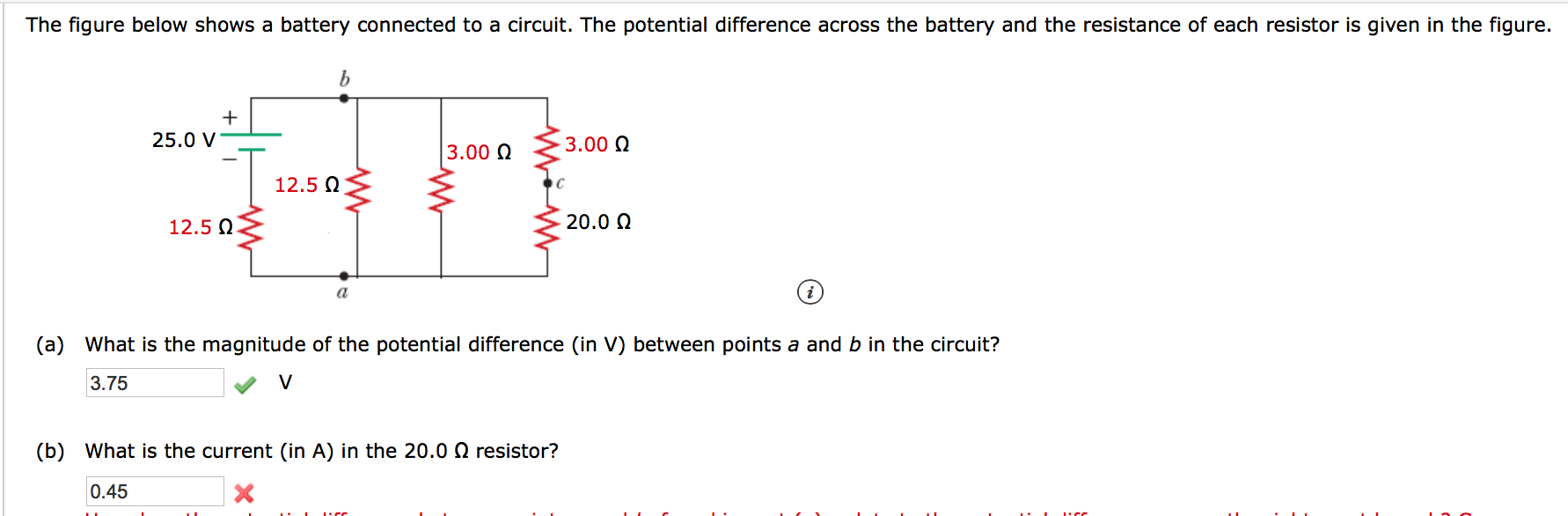 Solved The figure below shows a battery connected to a