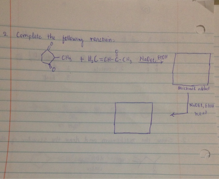 Solved Complete The Following Reaction. | Chegg.com