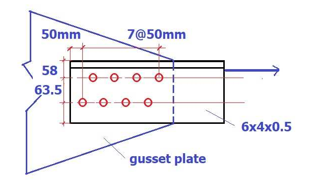 Solved Determine the service load capacity in tension for an | Chegg.com