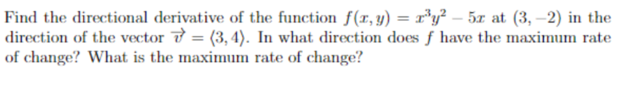 Solved Find the directional derivative of the function | Chegg.com