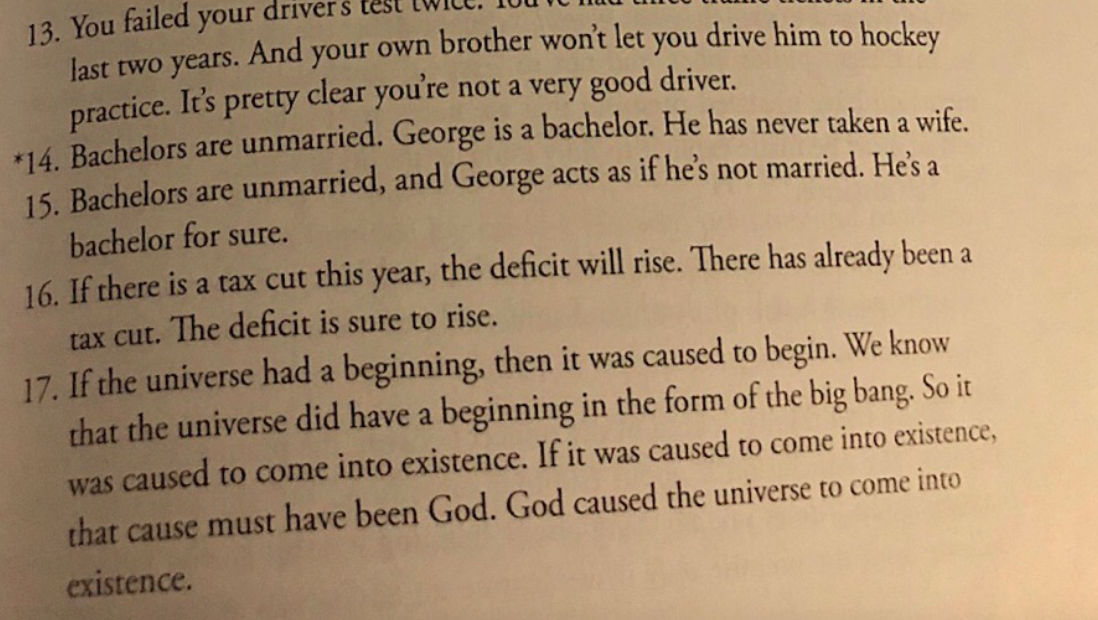 13. You failed your driver last two years. And your own brother wont let you drive him to hockey practice. Its pretty clear