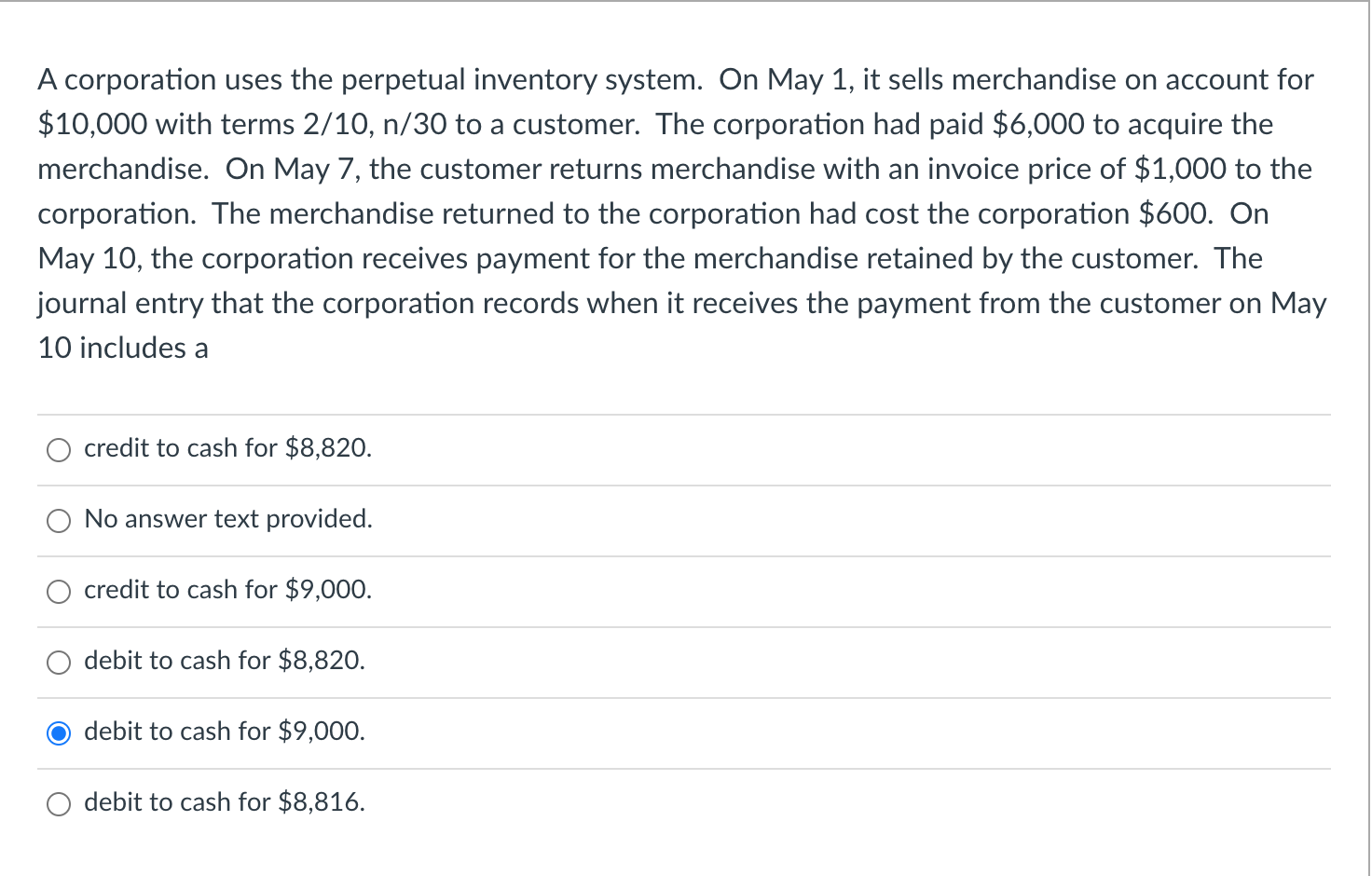 Solved A corporation uses the perpetual inventory system. On