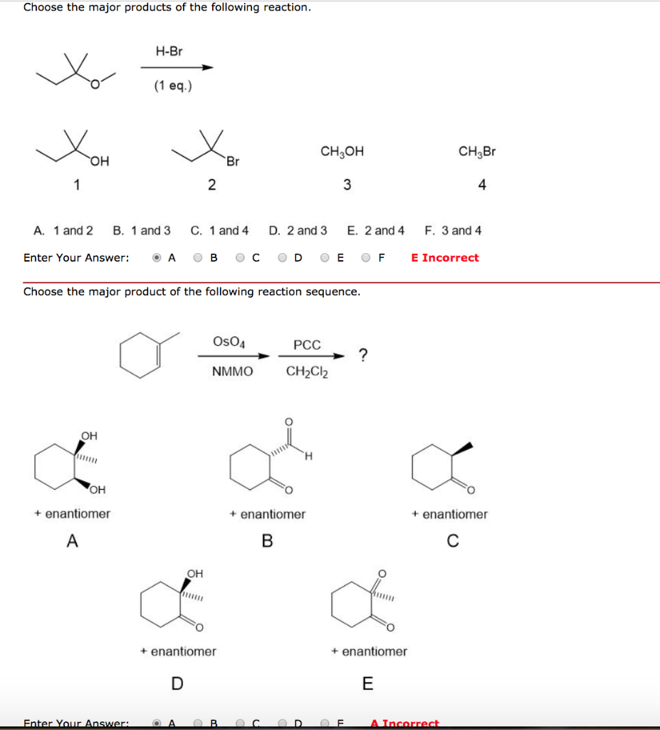 solved-choose-the-major-products-of-the-following-reaction-chegg