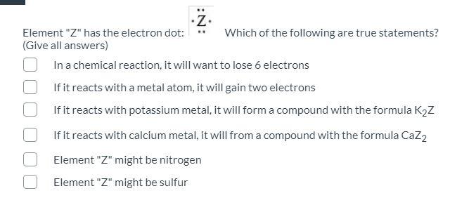 Solved Z. Element 