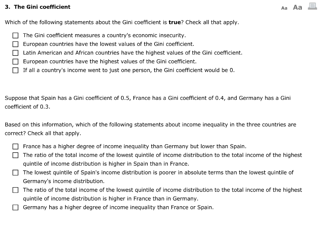 What Does The Gini Coefficient Measure