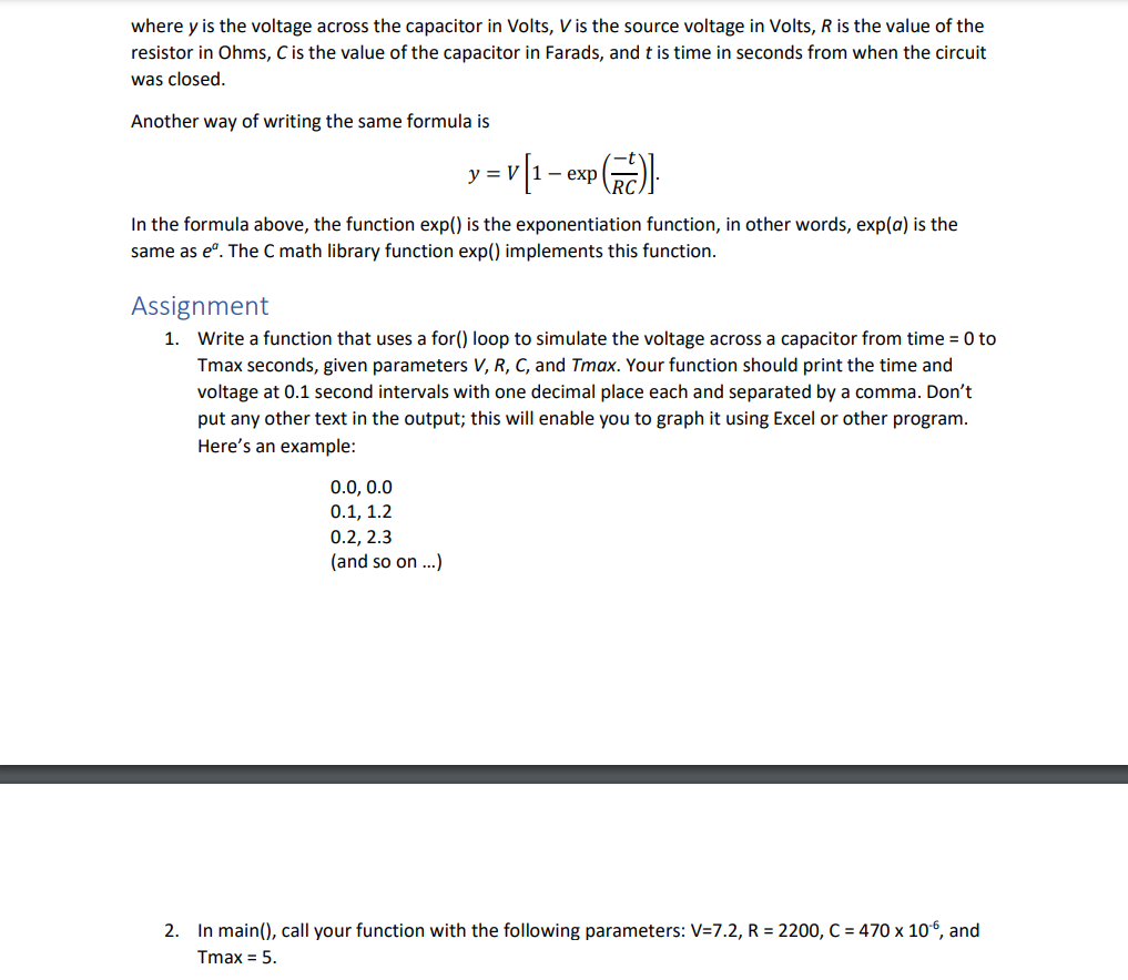 Solved Write a function that uses a for() loop to simulate | Chegg.com