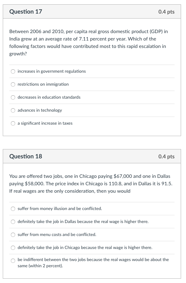 Solved Question 16 0.4 pts The figures below depict the | Chegg.com