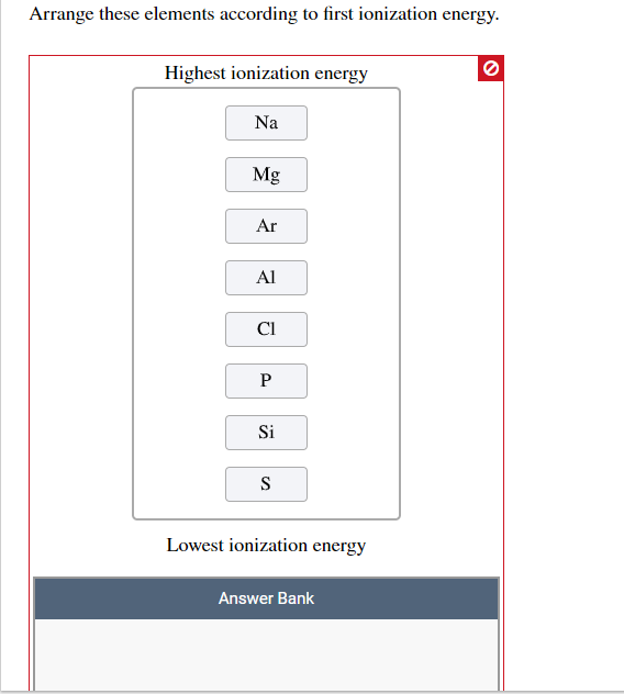 Solved Rank The Elements According To Their Metallic | Chegg.com Solved Rank The Elements According To Their Metallic | Chegg.com