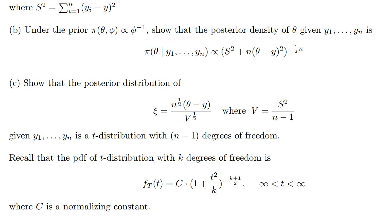 Solved 7 Extra Credit Let Y1 Yn Follows Normal D Chegg Com