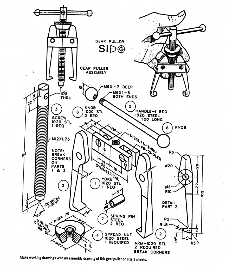 Solved Create the parts as shown and will assemble it as you | Chegg.com