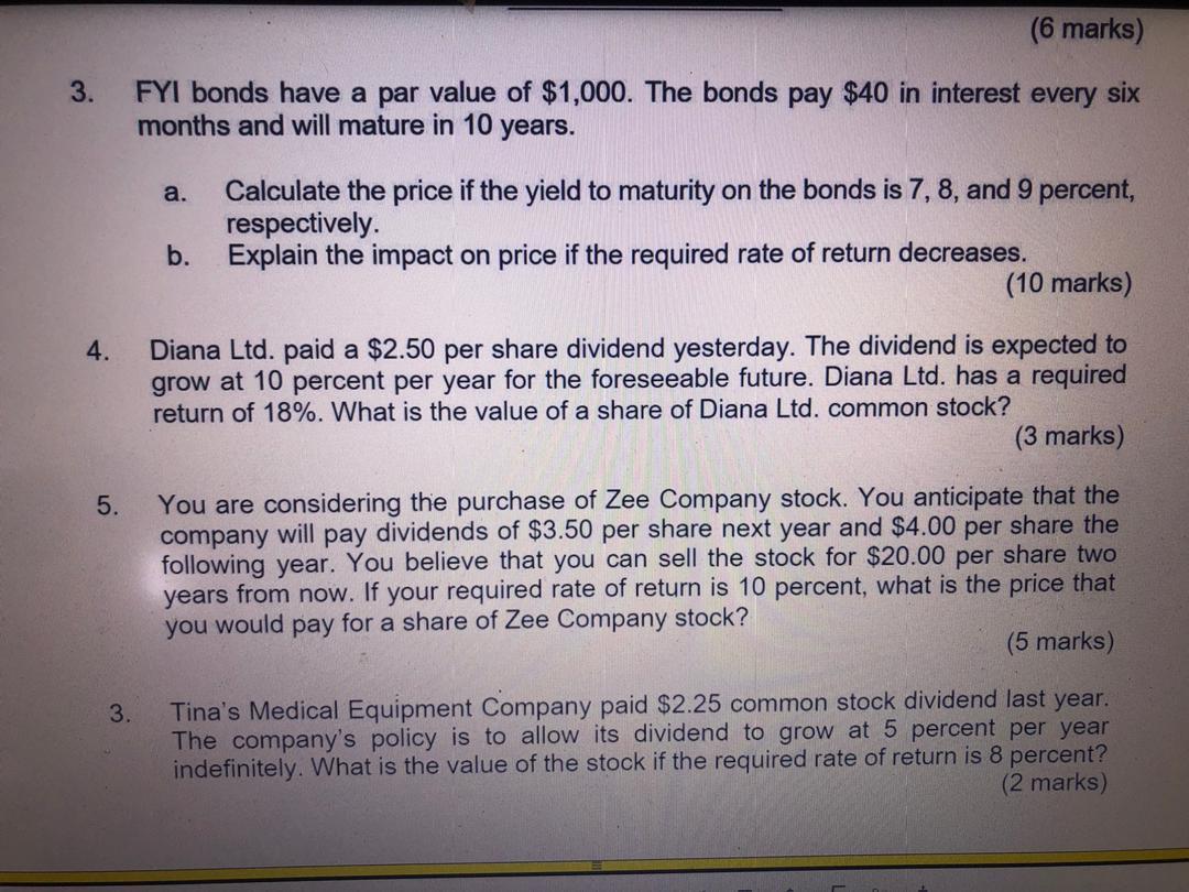 Solved Section B: Short Answer Questions 30 marks Answer all | Chegg.com