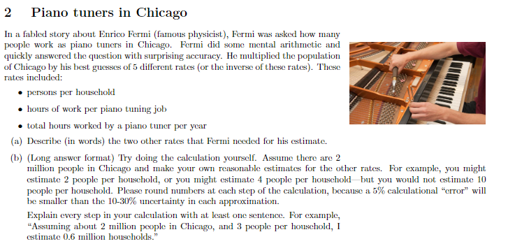 How Many Piano Tuners are There in Chicago  