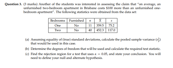 Solved Question 3 3 Marks Another Of The Students Was