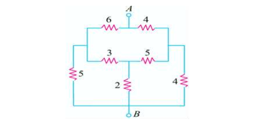 Solved Determine the resistance between points A and B in | Chegg.com