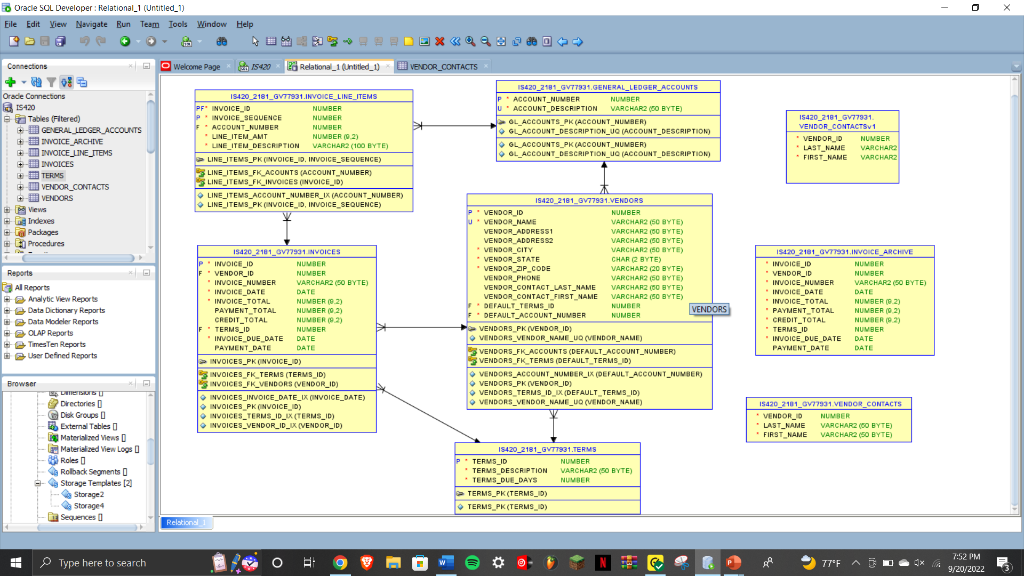 Solved 1. Write a SQL query to list vendors and their | Chegg.com