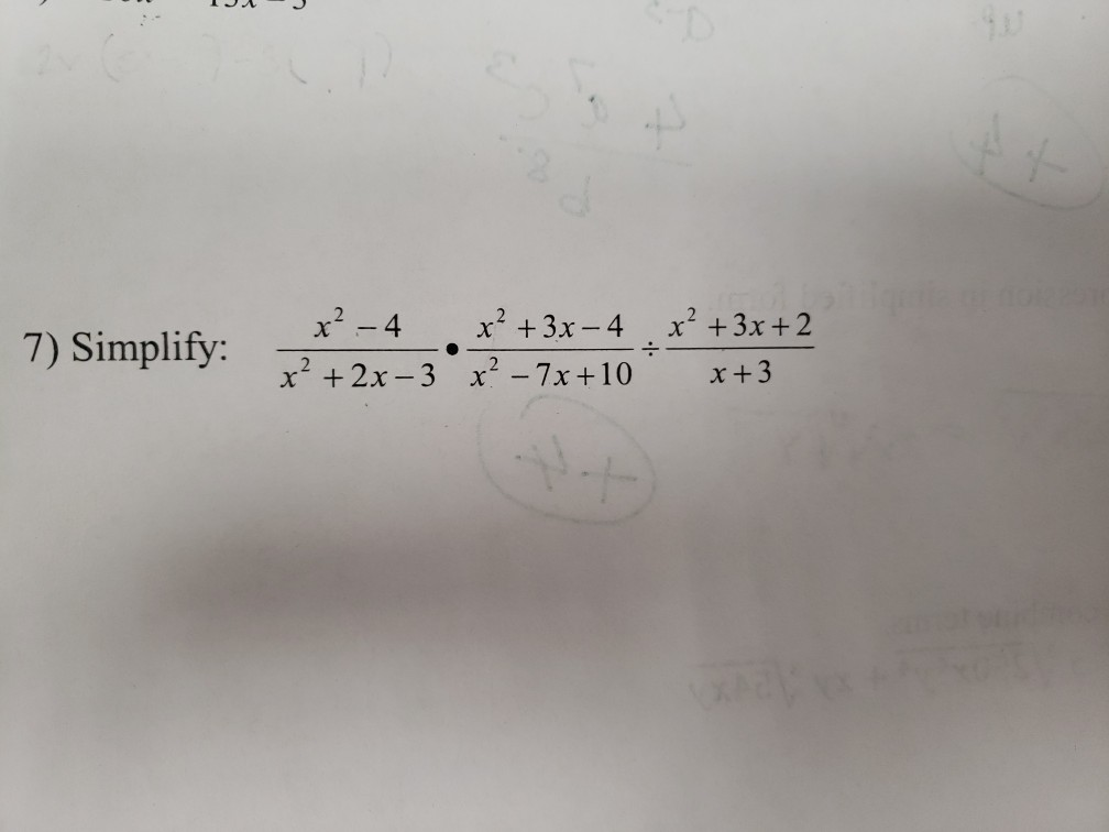 simplify 3x 4 )( 2x 3 ) ( 5x 4 )( x 2