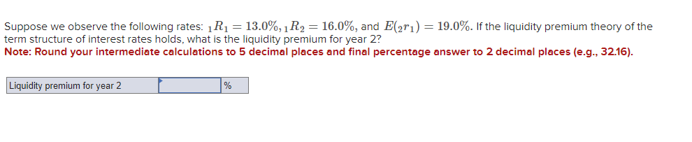 Solved Suppose we observe the following rates: | Chegg.com