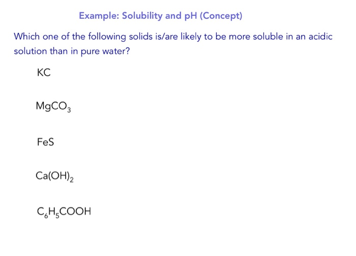 Solved Calculate the solubility of Pbl2 in the following | Chegg.com