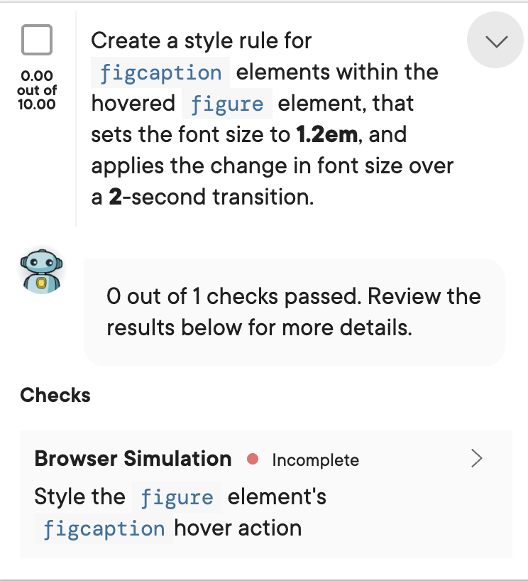 Solved Instructions Summary Transitions with the hover | Chegg.com