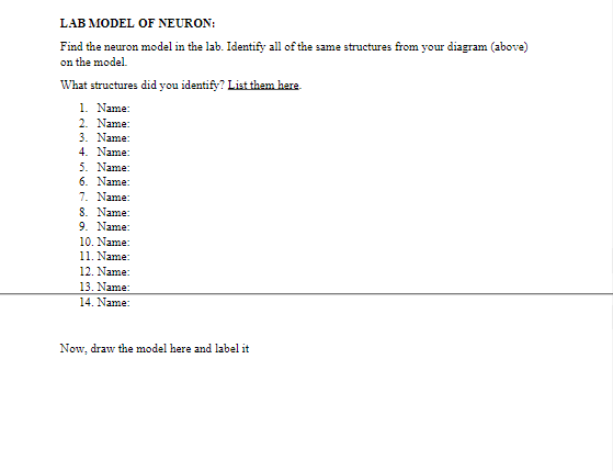 Solved LAB MODEL OF NEURON: Find the neuron model in the | Chegg.com