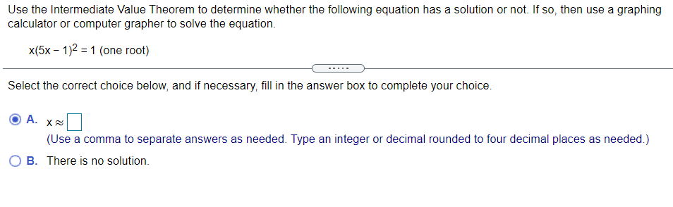 Solved Use the Intermediate Value Theorem to determine | Chegg.com