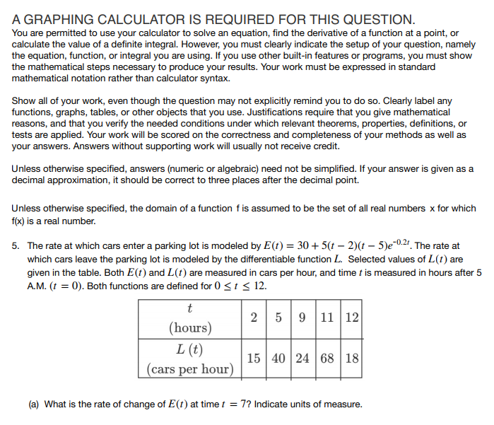 Solved A GRAPHING CALCULATOR IS REQUIRED FOR THIS QUESTION. | Chegg.com