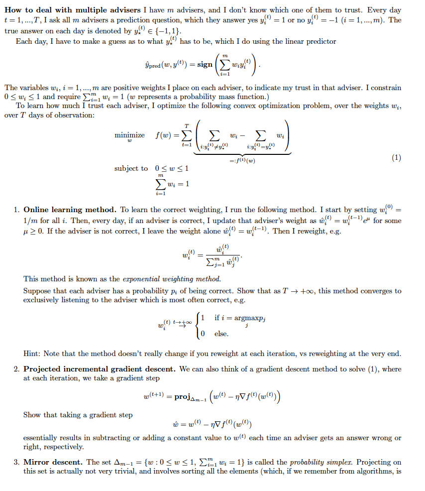 How To Deal With Multiple Advisers I Have M Advise Chegg Com