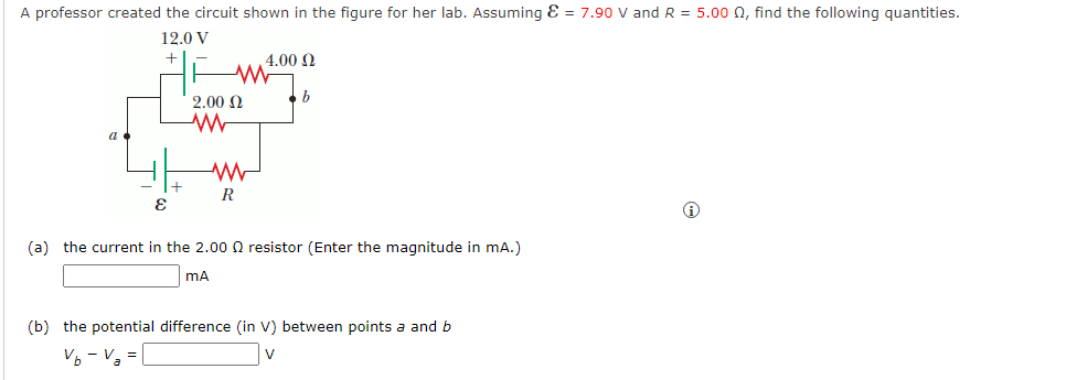 Solved A professor created the circuit shown in the figure | Chegg.com
