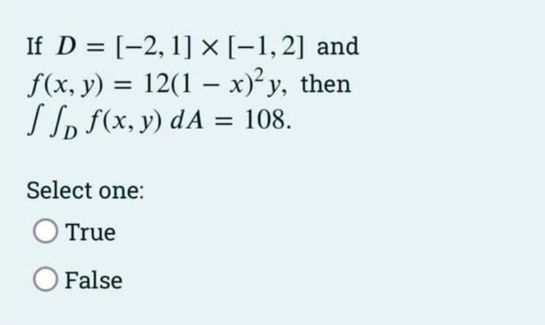 Solved If D 2 1 X 1 2 And F x Y 12 1 X y Chegg