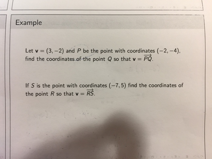 Solved Let v = (3, -2) and P be the point with coordinates | Chegg.com