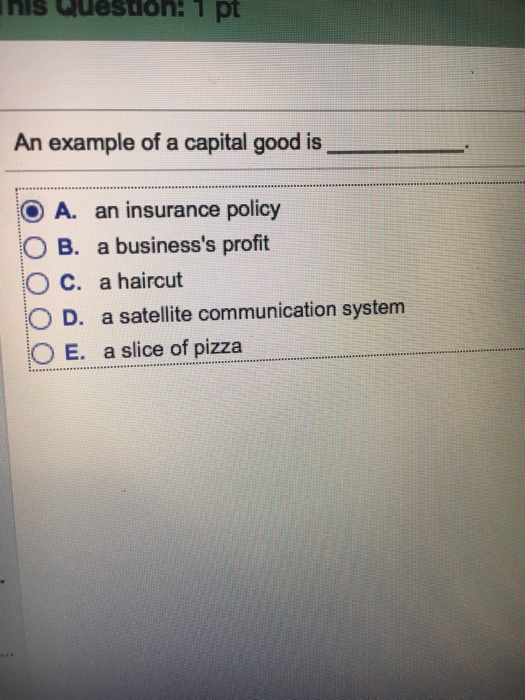 solved-an-example-of-a-capital-good-is-a-an-insurance-chegg