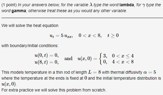 Solved We Will Solve The Heat | Chegg.com