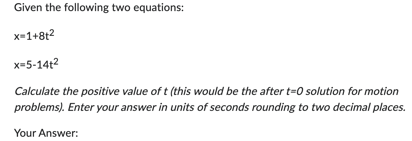 Solved Given the following two | Chegg.com