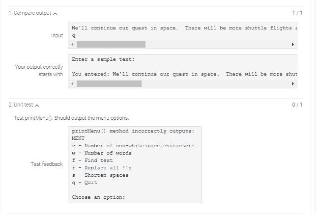 Java Code Required: I am not getting output for | Chegg.com