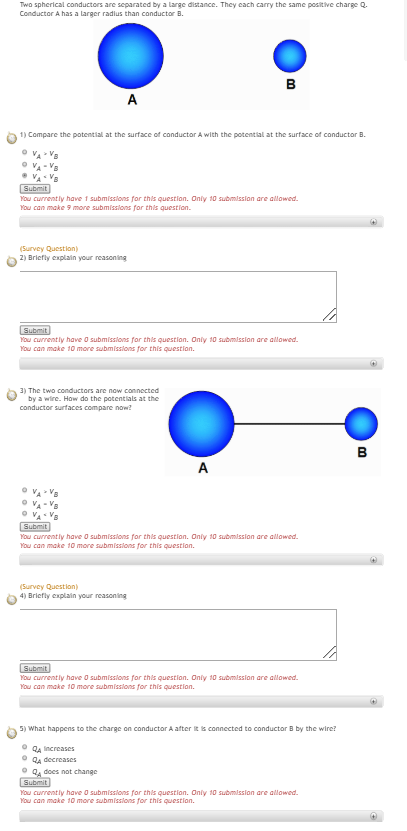 Solved Two Spherical Conductors Are Separated By A Large | Chegg.com