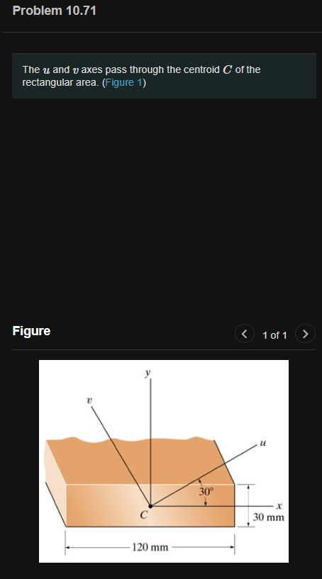 Solved Problem 10.71 The u and v axes pass through the | Chegg.com