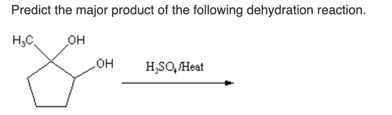 Solved Predict the major product of the following | Chegg.com