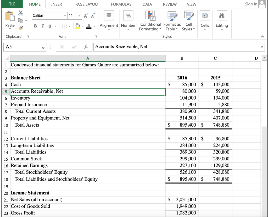 FILE Sign In HOME FORMULAS INSERT PAGE LAYOUT DATA | Chegg.com