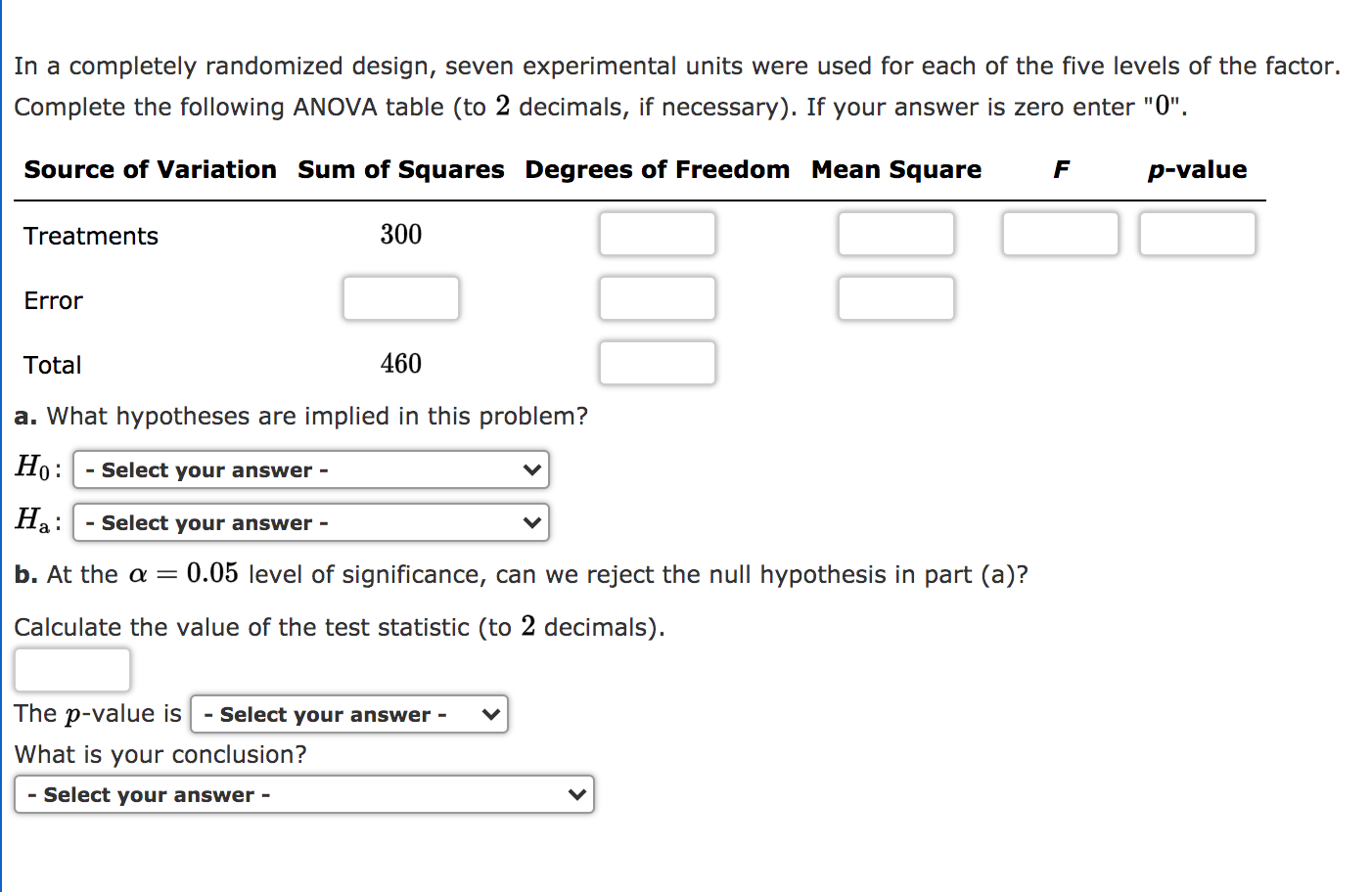 solved-in-a-completely-randomized-design-seven-experimental-chegg