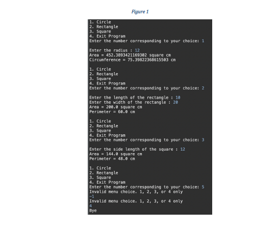 Solved 3. Dimensions A menu driven program is needed to | Chegg.com