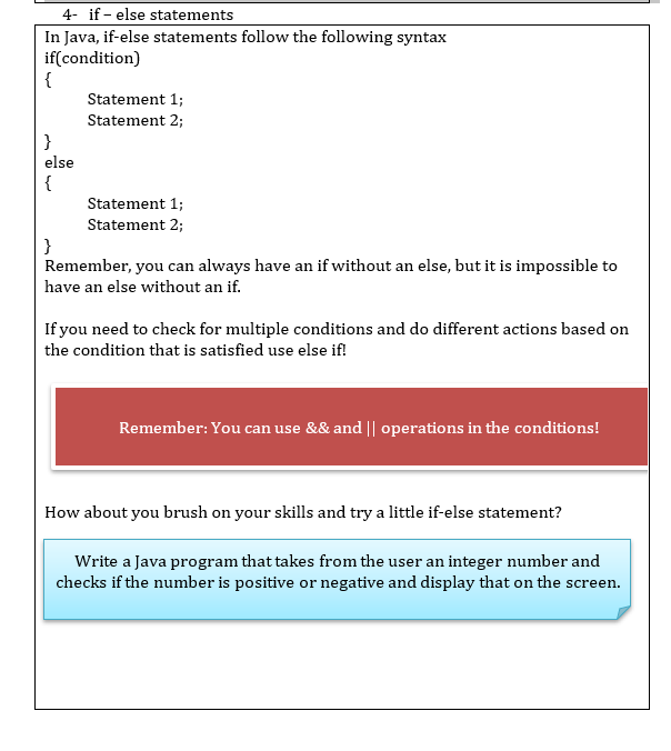 basic java if statements