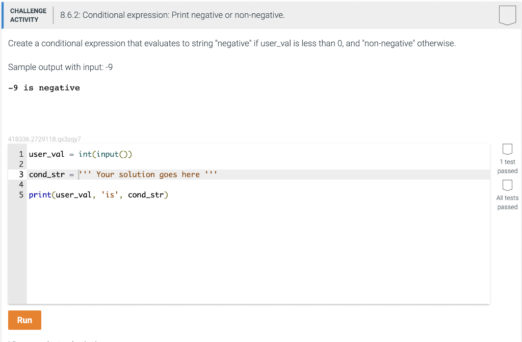 Solved Create A Conditional Expression That Evaluates To | Chegg.com