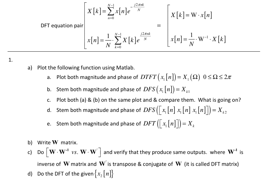 Solved 1 Assume That Two Sampled Time Domain Signal Are Chegg Com