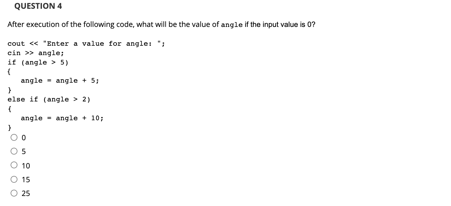 Solved After execution of the following code, what will be | Chegg.com