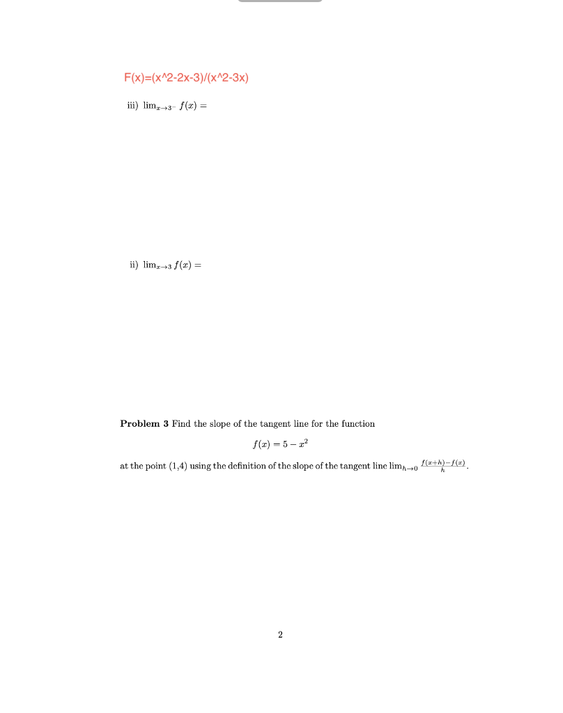 solved-f-x-x-2-2x-3-x-2-3x-iii-limx-3-f-x-ii-chegg